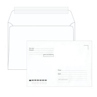 Конверт С5 Ряжская печатная фабрика (162х229 мм) белый, Куда-Кому, отрывная лента