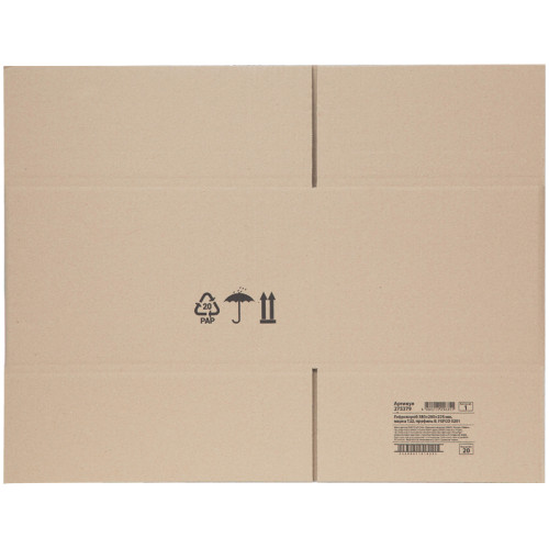 Короб OfficeSpace из гофрокартона, марка Т22, профиль В, 380х280х225 мм