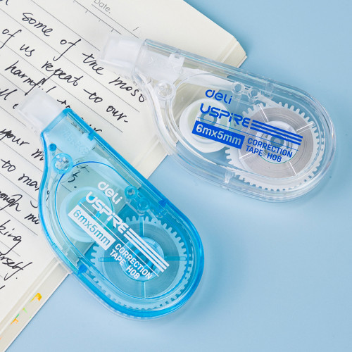 Корректирующий роллер DELI "Uspire",  5 мм х 6 м, ассорти