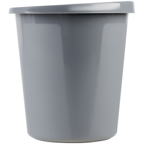Корзина для мусора СТАММ 9 литров, цельная, серая