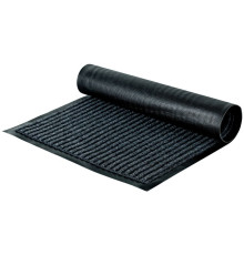 Коврик влаговпитывающий,ворсовой, ребристый OfficeClean, 40*60см, серый