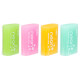 Ластик DELI, прямоугольный, неон ассорти, 39х27х12 мм