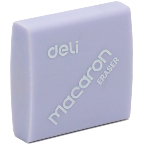 Ластик DELI "Macaron", квадратный, ассорти, 35х35х11 мм