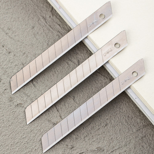 Лезвия запасные DELI для канцелярских ножей, 9 мм (10 шт/упак)