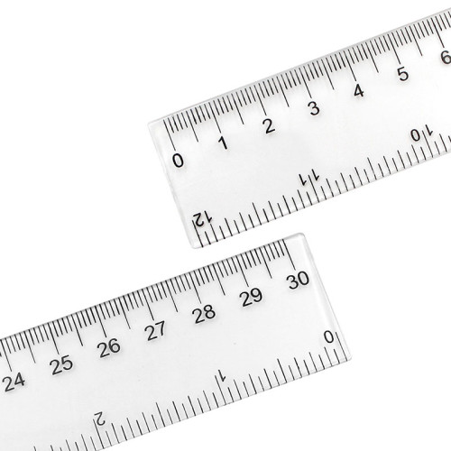 Линейка Basy 30 см, прозрачная