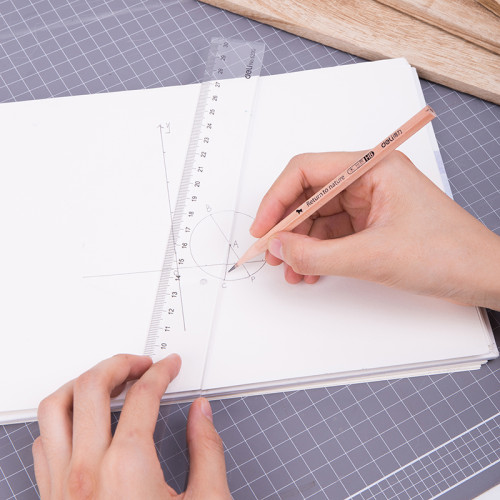 Линейка DELI "Clasic", 30 см, прозрачная