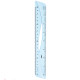 Линейка DELI "Woove" 20 см, тонированная голубая
