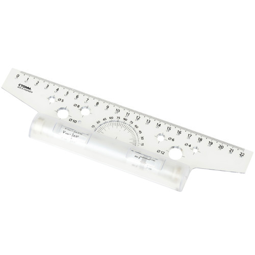 Линейка-рейсшина СТАММ 22 см, пластиковый ролик, европодвес