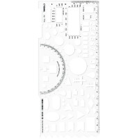 Линейка СТАММ офицерская, гибкая бесцветная, печатная шкала