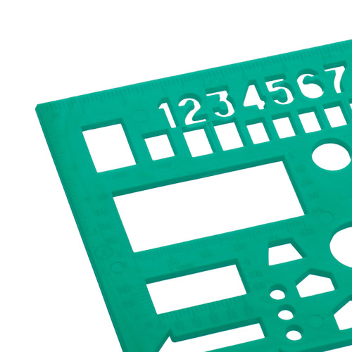 Линейка СТАММ офицерская, гибкая зеленая