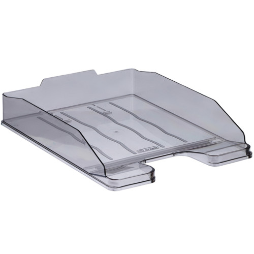 Лоток горизонтальный СТАММ "ЭКСПЕРТ" тонированный серый