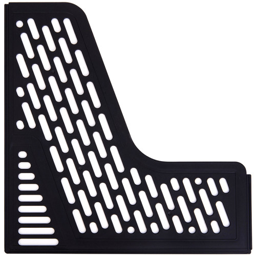 Лоток вертикальный DELI, 3 отделения, чёрный