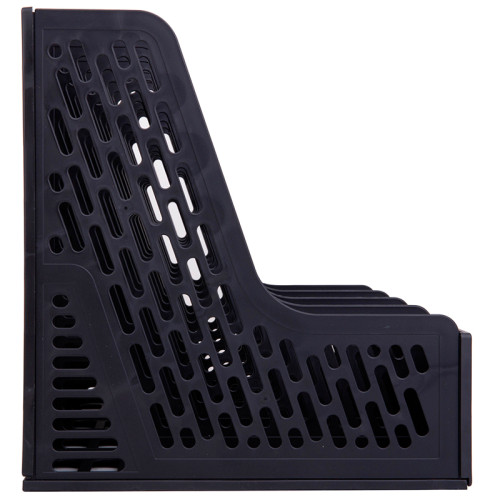 Лоток вертикальный DELI, 4 отделения, черный