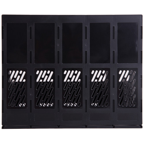 Лоток вертикальный DELI, 5 отделений, чёрный