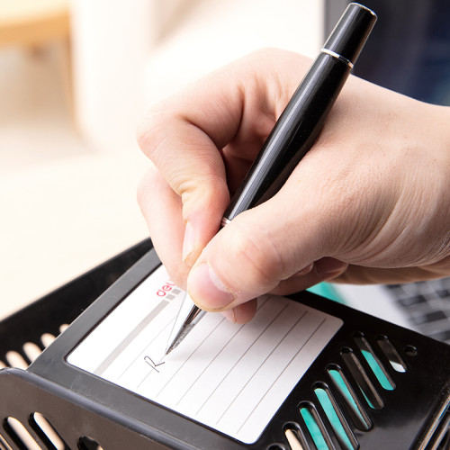 Лоток вертикальный DELI, пластик, черный