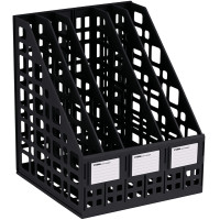 Лоток вертикальный СТАММ, 5 отделений, черный