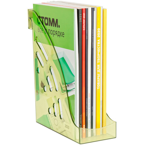 Лоток вертикальный СТАММ "Эксперт" тонированный, лайм