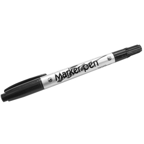 Маркер для CD/DVD "PM710" двухсторонний, 0,5 - 1,0 мм, черный