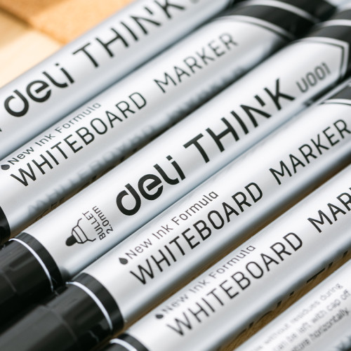 Маркер для доски DELI "Think" EU00120, черный