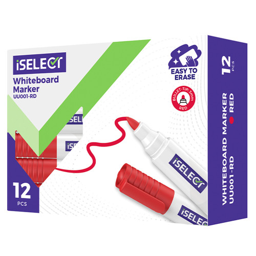 Маркер для доски "i Select" UU001 красный