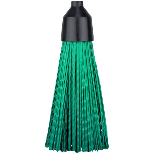 Метла "Vega", для улицы, круглая 26х20 см,  деревянный черенок 120 см