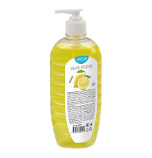 Мыло жидкое Vega "Лимон", с дозатором, 500мл