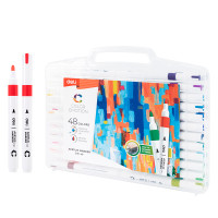 Набор акриловых маркеров Deli "Color Emotion" C191, универсальные, 48 цветов