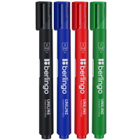 Набор маркеров для флипчарта Berlingo "Uniline FM200", 4 цвета