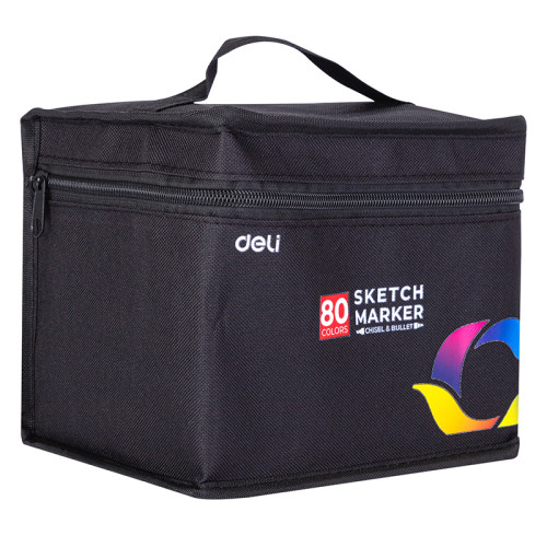 Набор маркеров для скетчинга DELI, двухсторонний 1/6 мм, 40 цветов