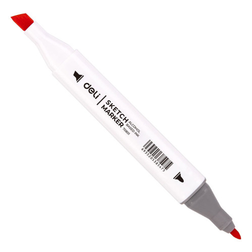 Набор маркеров для скетчинга DELI, двухсторонний 1/7 мм, 36 цветов, пластиковая коробка