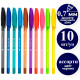 Набор шариковых ручек DELI "Q69" 10 штук, 10 цветов, 0,7 мм, европодвес