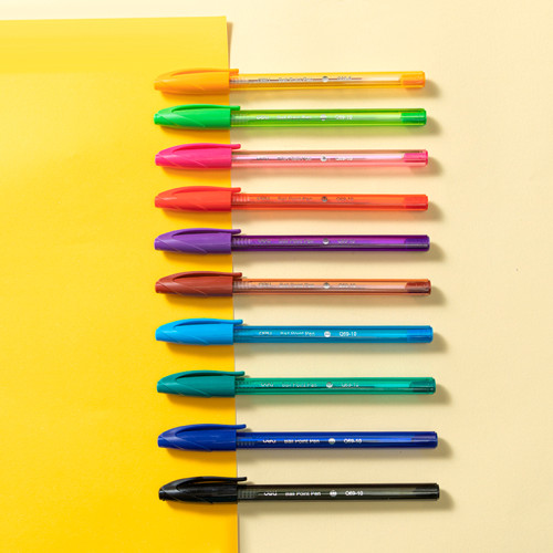 Набор шариковых ручек DELI "Q69" 10 штук, 10 цветов, 0,7 мм, европодвес