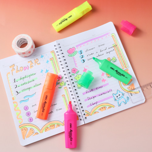 Набор текстовыделителей DELI S622 1-5 мм, 4 цвета