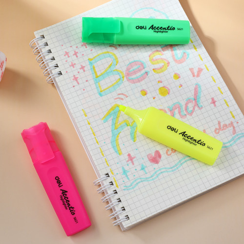 Набор текстовыделителей DELI S622 1-5 мм, 4 цвета