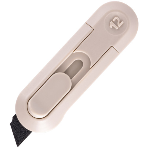 Нож-мини канцелярский NUSIGN,  80х25 мм, серый