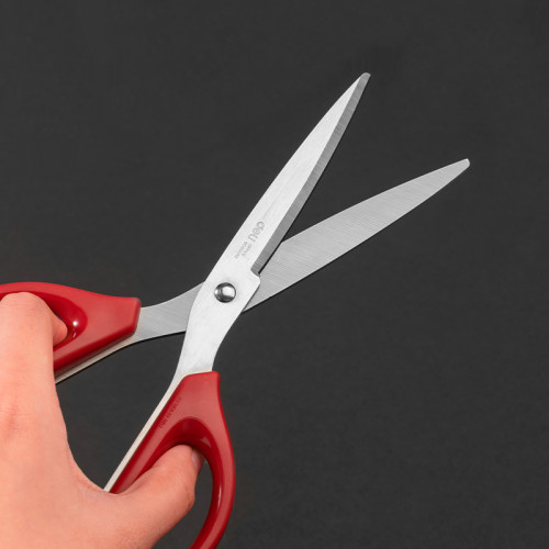 Ножницы DELI, 210 мм, пластиковые ручки, цвет ассорти 