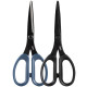 Ножницы DELI "Ergo", 175 мм, нержавеющая сталь, пластиковые ручки, ассорти