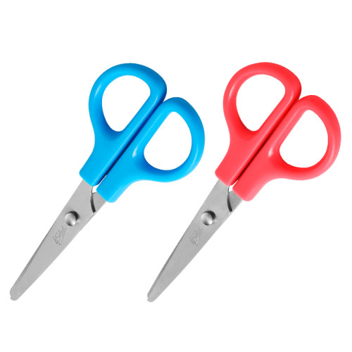 Ножницы DELI "i Select" 121 мм, пластиковые ручки, европодвес, цвет ассорти