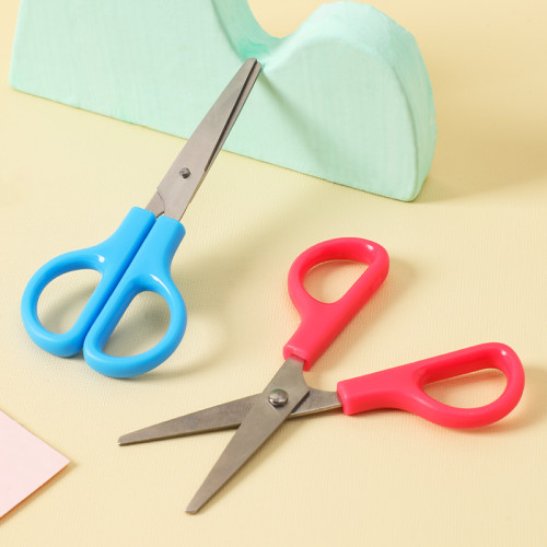 Ножницы DELI "i Select" 121 мм, пластиковые ручки, европодвес, цвет ассорти