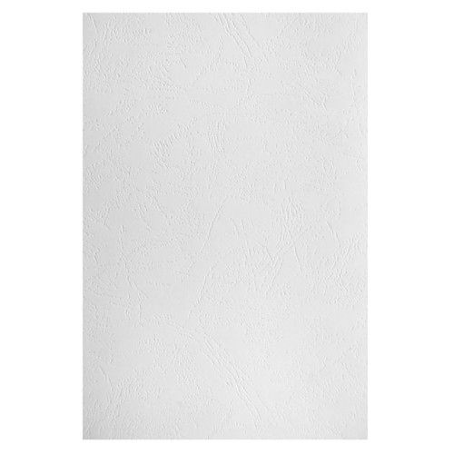 Обложка для переплета BASY "Z0041", А4 картон под кожу, 230 гр, белая