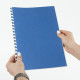 Обложка для переплета BRAUBERG, А3, картон, 230 гр, синяя