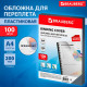 Обложка для переплета BRAUBERG, А4, пластик, 200 мкм, прозрачная