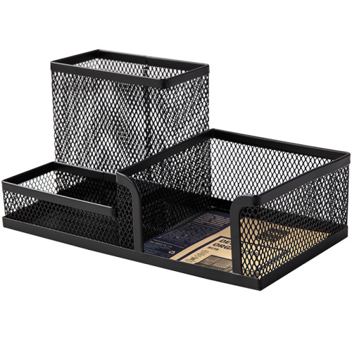 Органайзер DELI 200х100х98 мм, металлический, черный