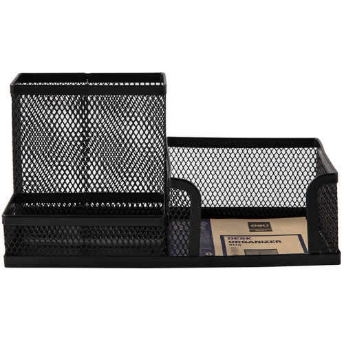 Органайзер DELI 200х100х98 мм, металлический, черный