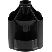 Органайзер СТАММ "Mini Desk" вращающийся, черный