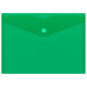 Папка-конверт на кнопке Бюрократ, А5, 180 мкм, зеленая