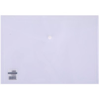 Папка-конверт на кнопке DELI "Aurora", А4, 0,16 мм, прозрачная