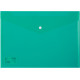 Папка-конверт на кнопке DELI "Aurora", А4, 0,16 мм, прозрачно-зеленая
