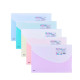 Папка-конверт на кнопке DELI "Macaron", А4+, 0,16 мм, c карманом,  ассорти