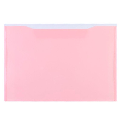 Папка-конверт на кнопке DELI "Macaron", А4+, 0,16 мм, c карманом,  ассорти